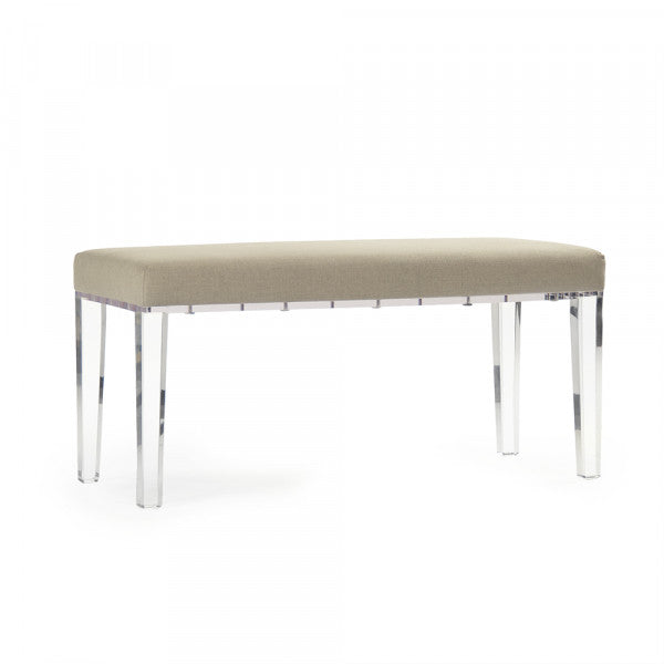 Zentique Emma Bench Natural Linen