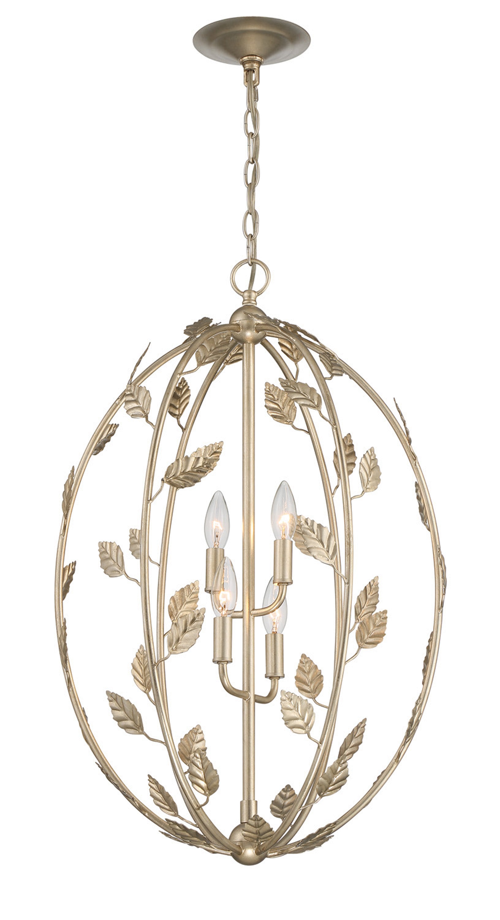Lumanity Avon 4 Light Statement Oval Chandelier