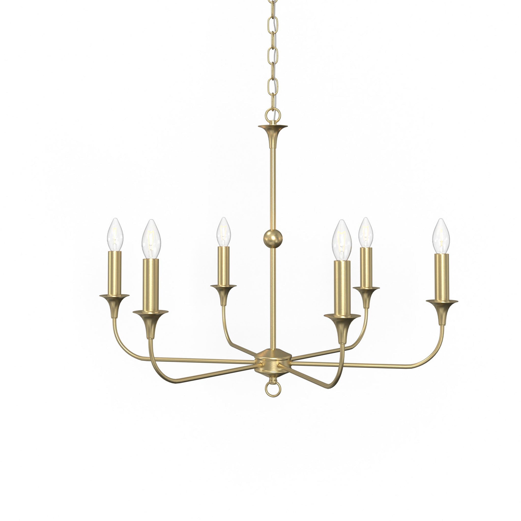 Lumanity Charlotte 6 Arm Candle Style Chandelier