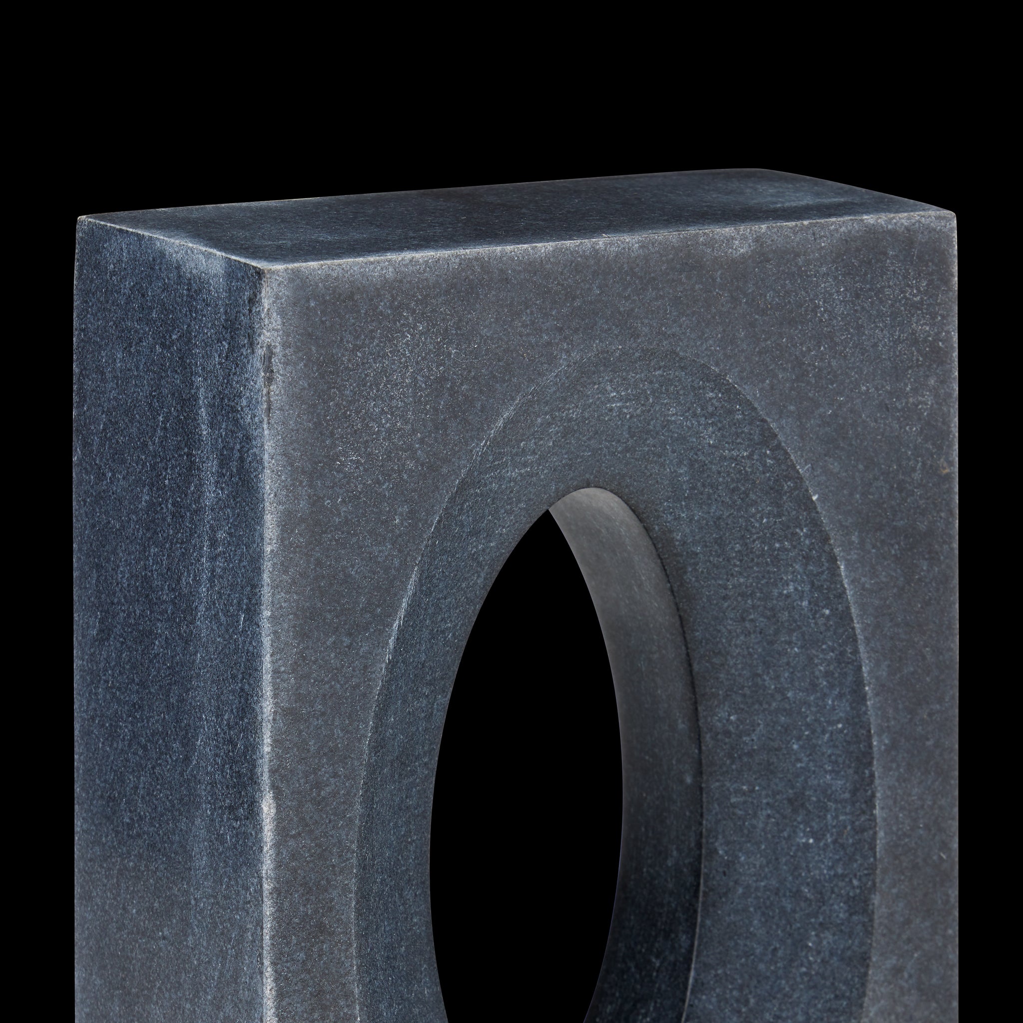 Currey & Company 8" Demi Black Bookends Set Of 2