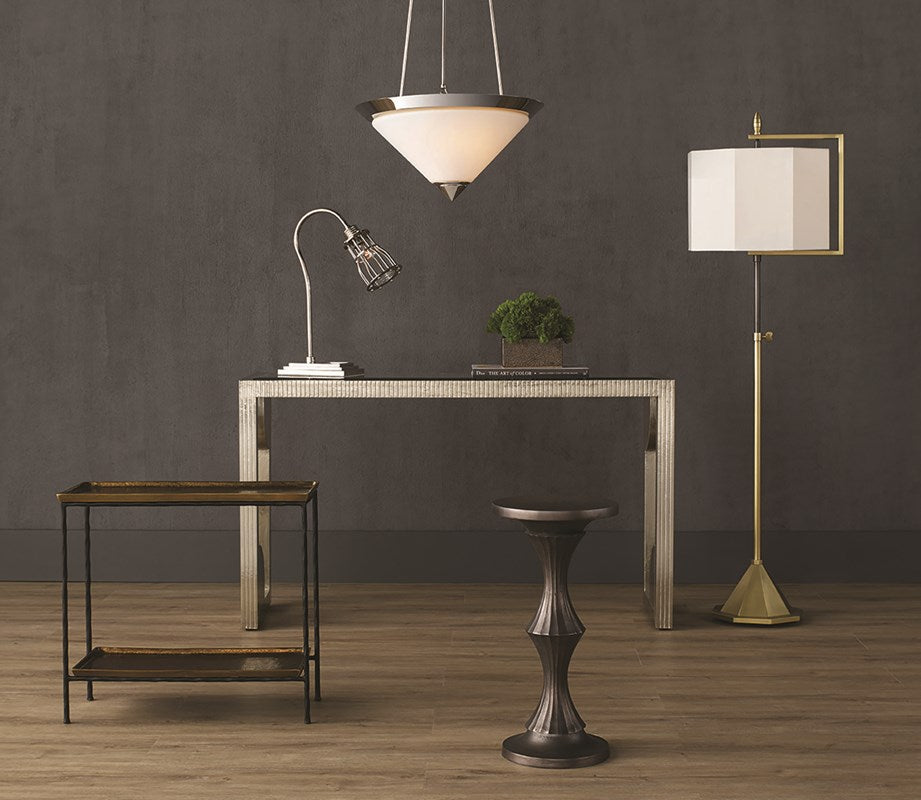 Currey & Company Boyles Brass Side Table