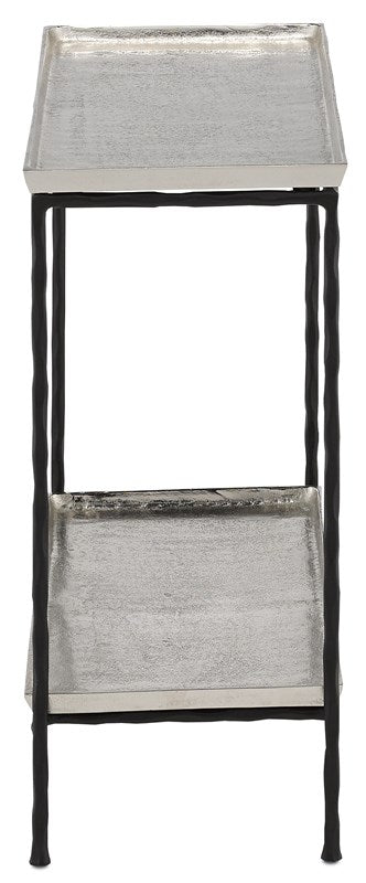 Currey & Company Boyles Silver Side Table