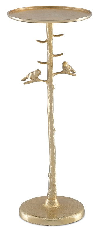 Currey And Company Piaf Gold Drinks Table