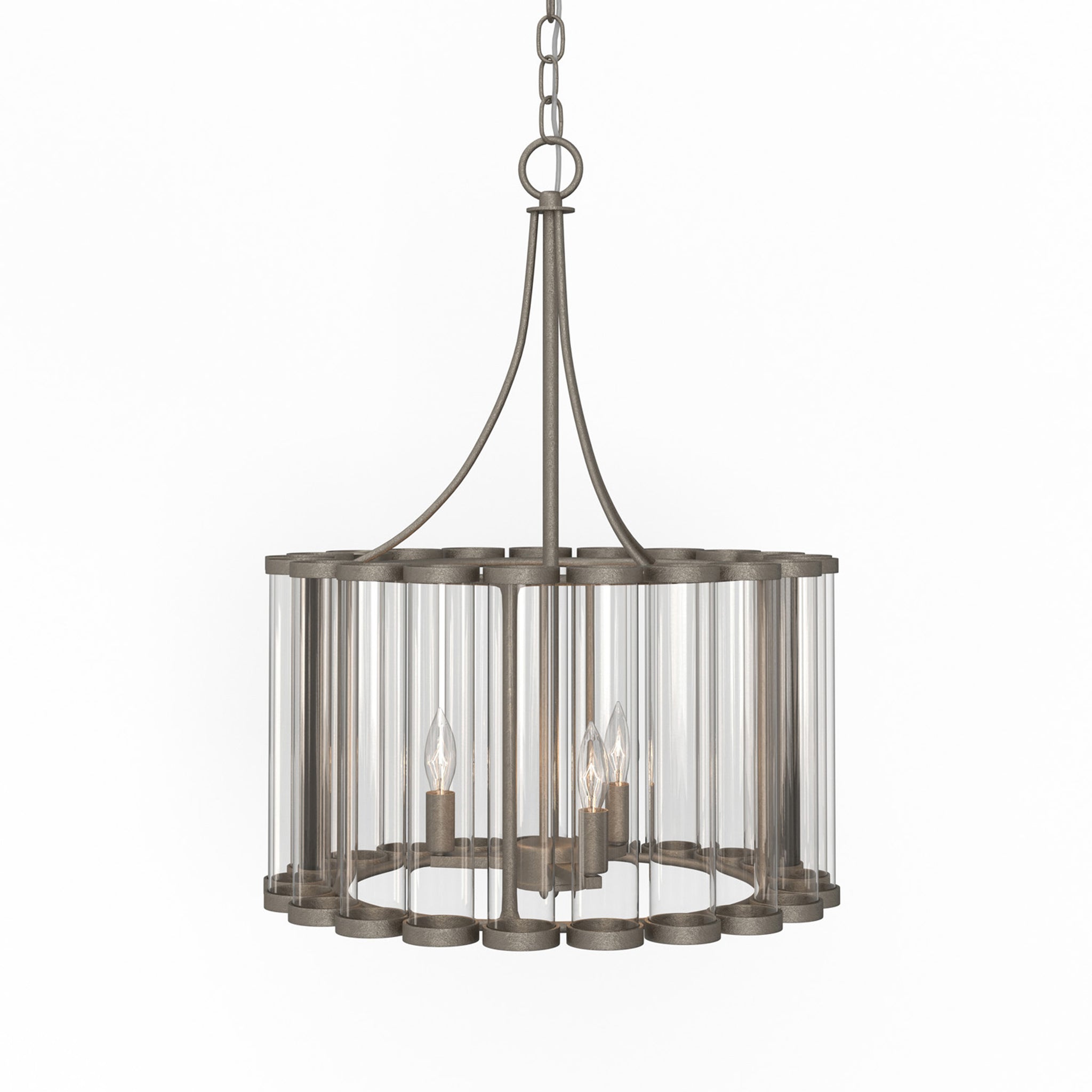 Lumanity Bridgewater 3 Light Glass Statement Chandelier