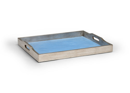 Chelsea House - Large Blue Shagreen Tray