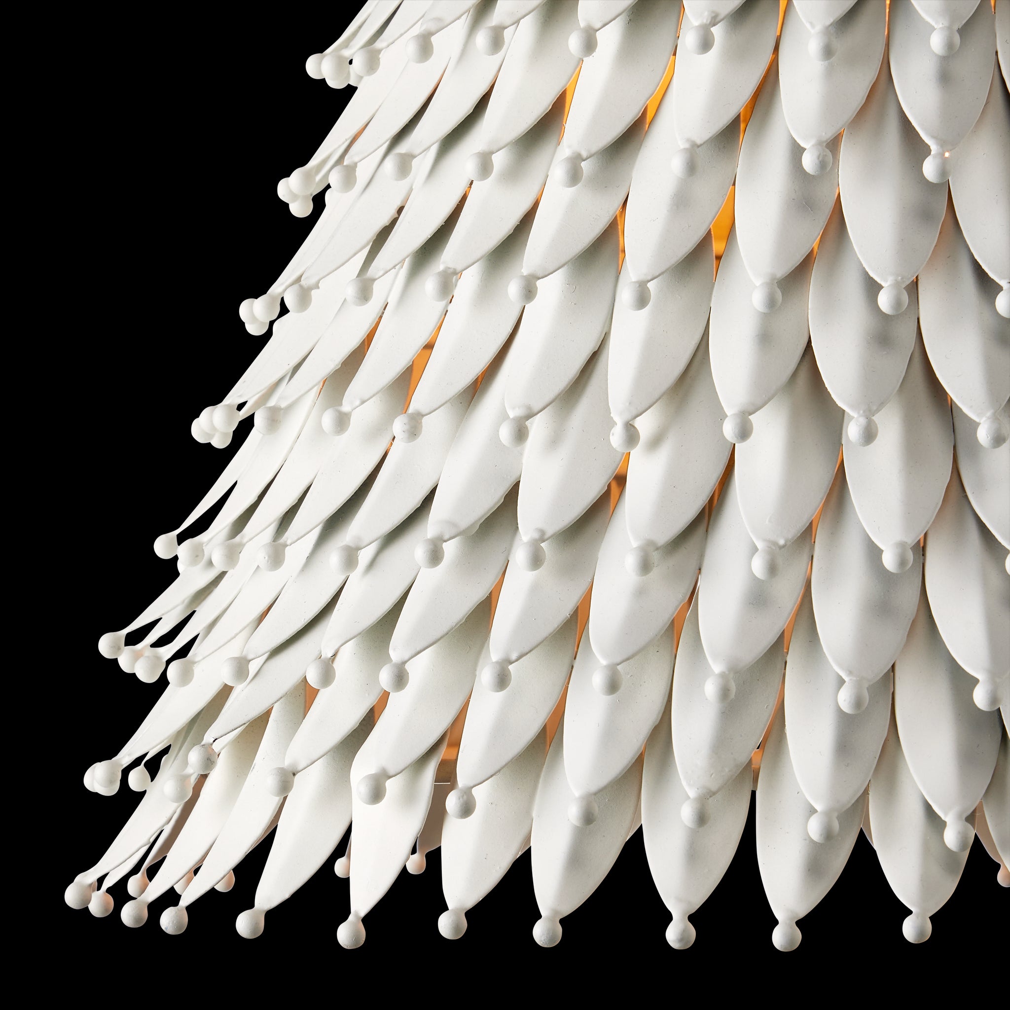 Currey & Company Overlay 12.5" White 1 Light Pendant