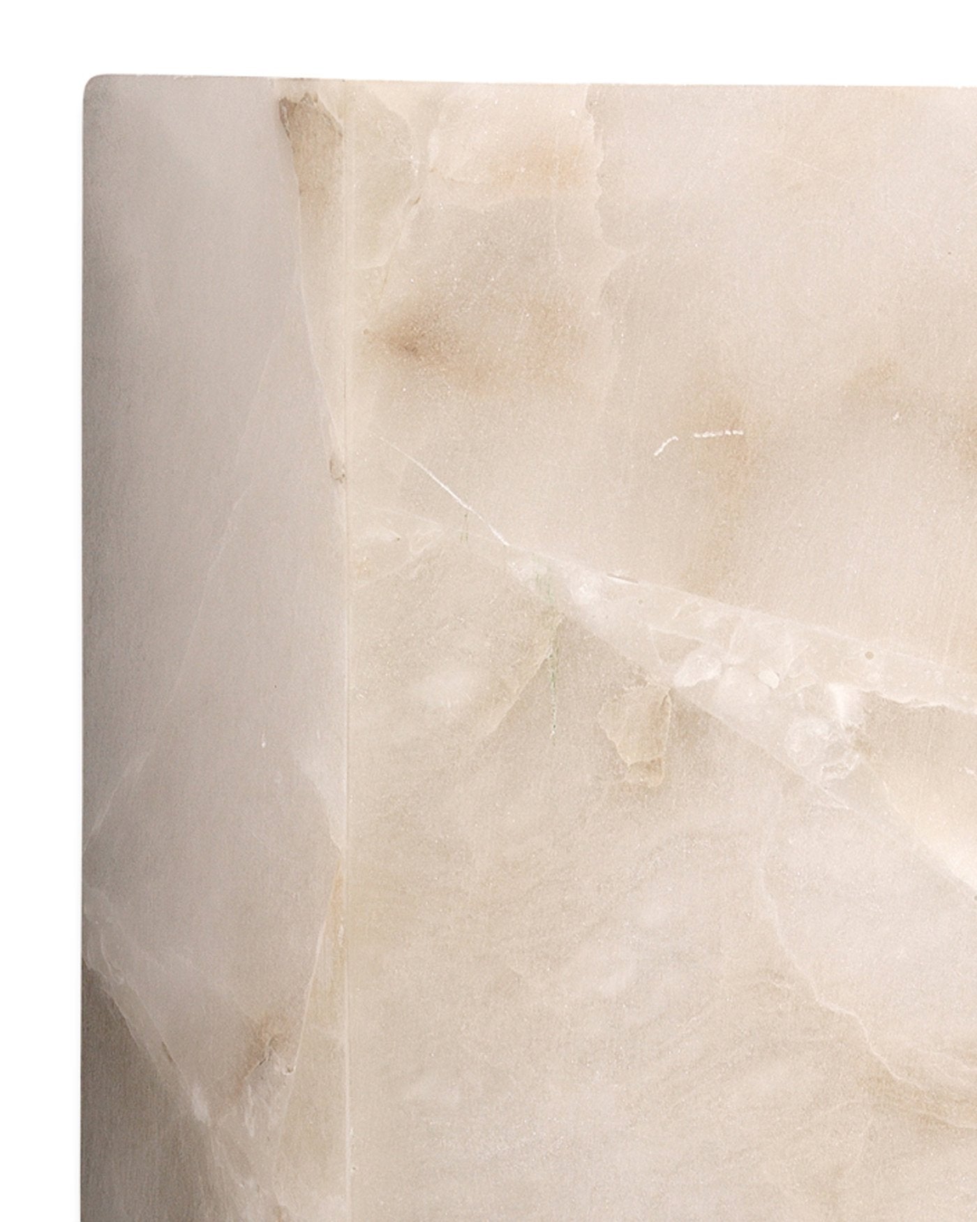 Jamie Young Borealis Hexagon Wall Sconce In Alabaster