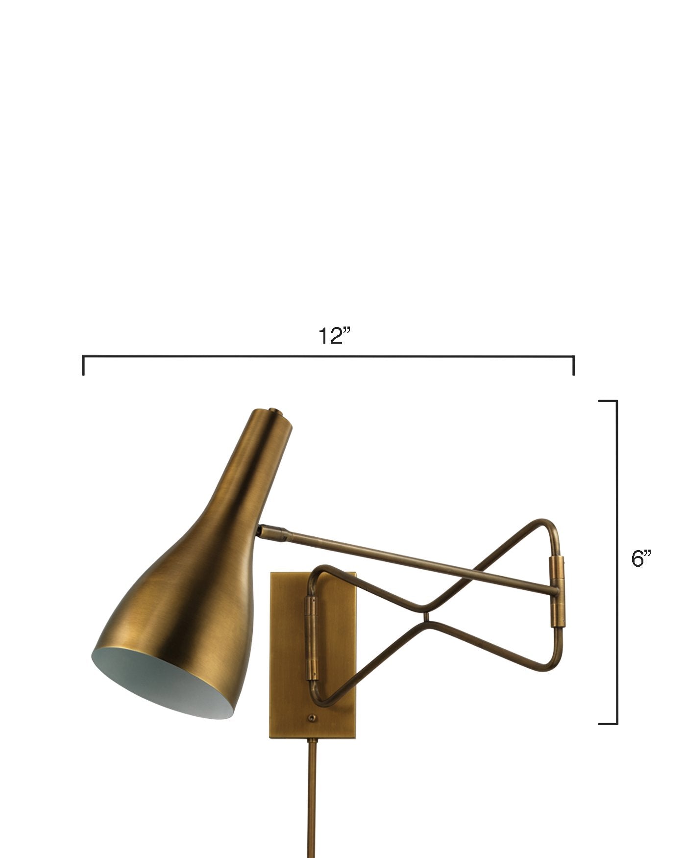 Jamie Young Lenz Swing Arm Wall Sconce