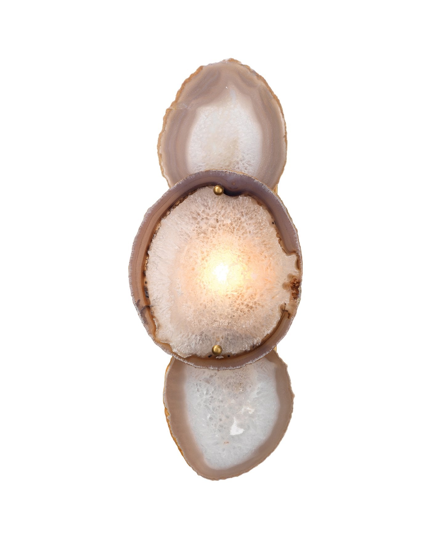 Jamie Young Trinity Wall Sconce In Pale Lavender Agate