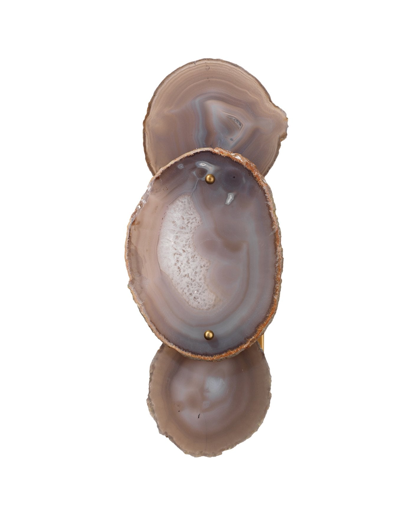 Jamie Young Trinity Wall Sconce In Pale Lavender Agate