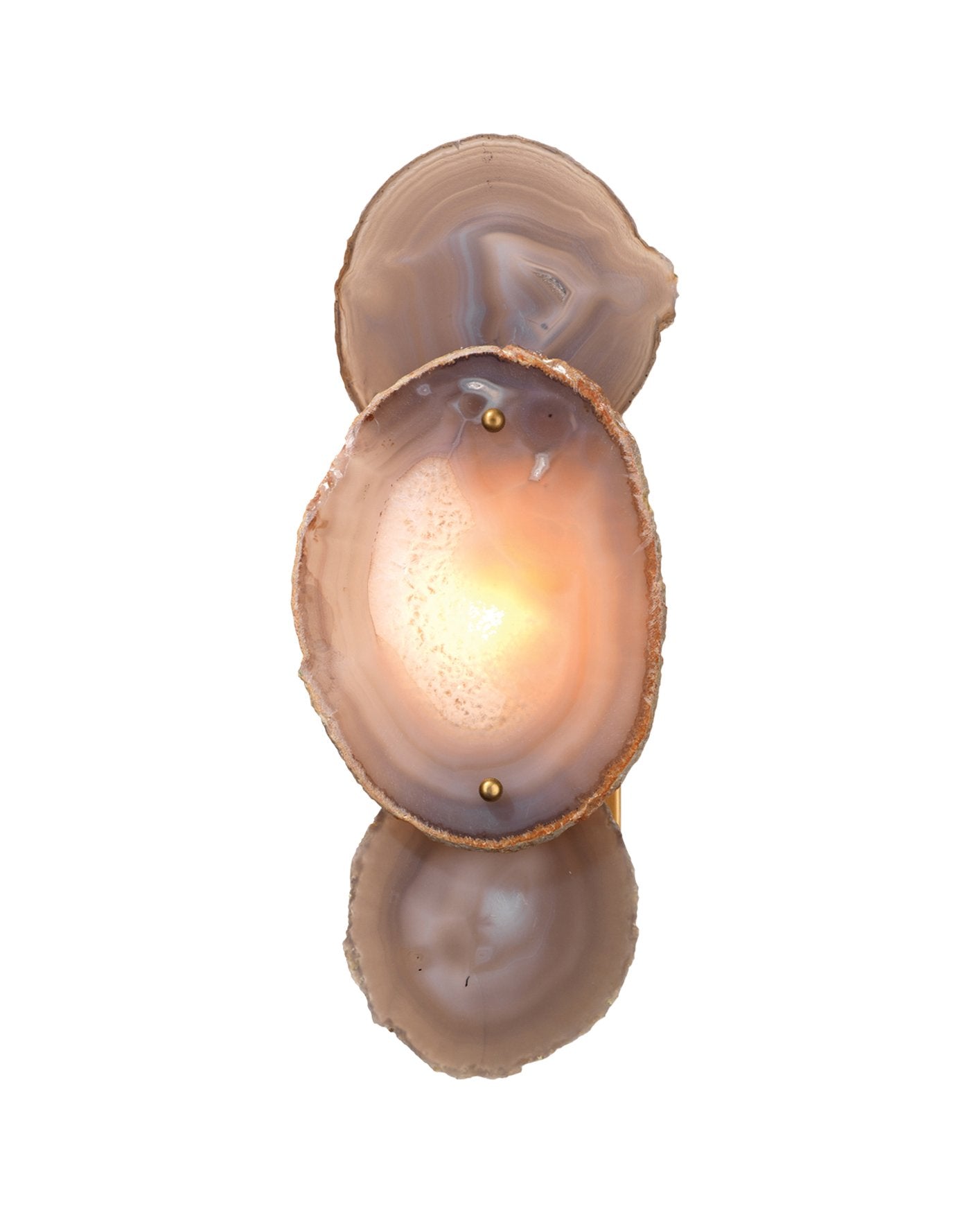Jamie Young Trinity Wall Sconce In Pale Lavender Agate