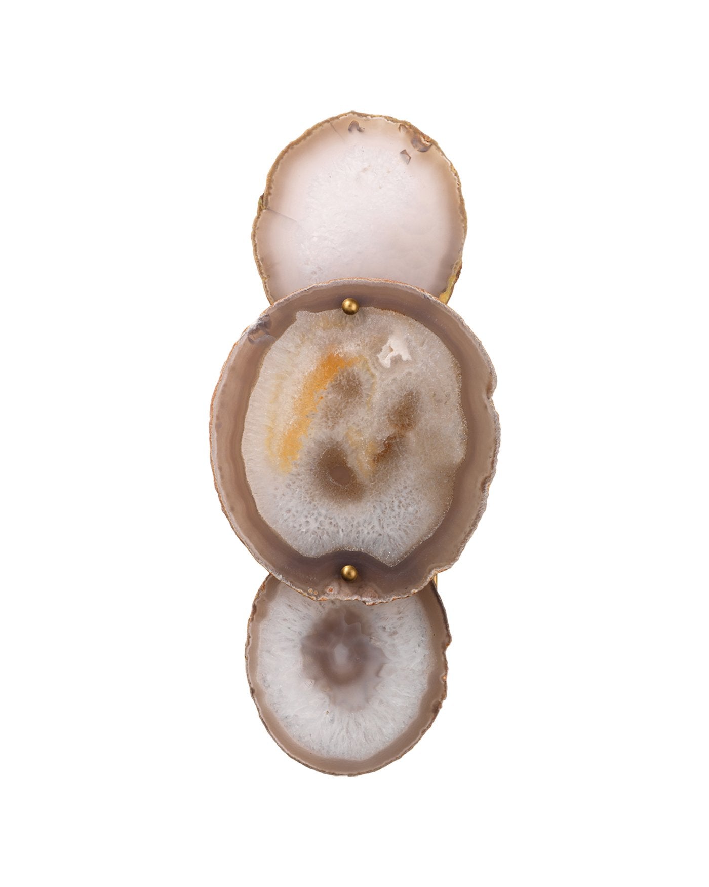 Jamie Young Trinity Wall Sconce In Pale Lavender Agate