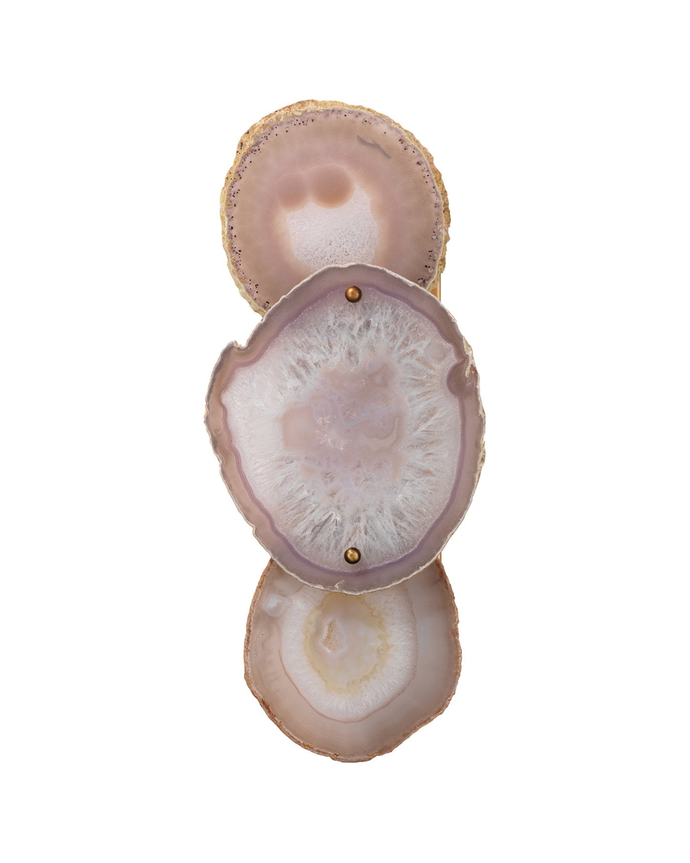 Jamie Young Trinity Wall Sconce In Pale Lavender Agate