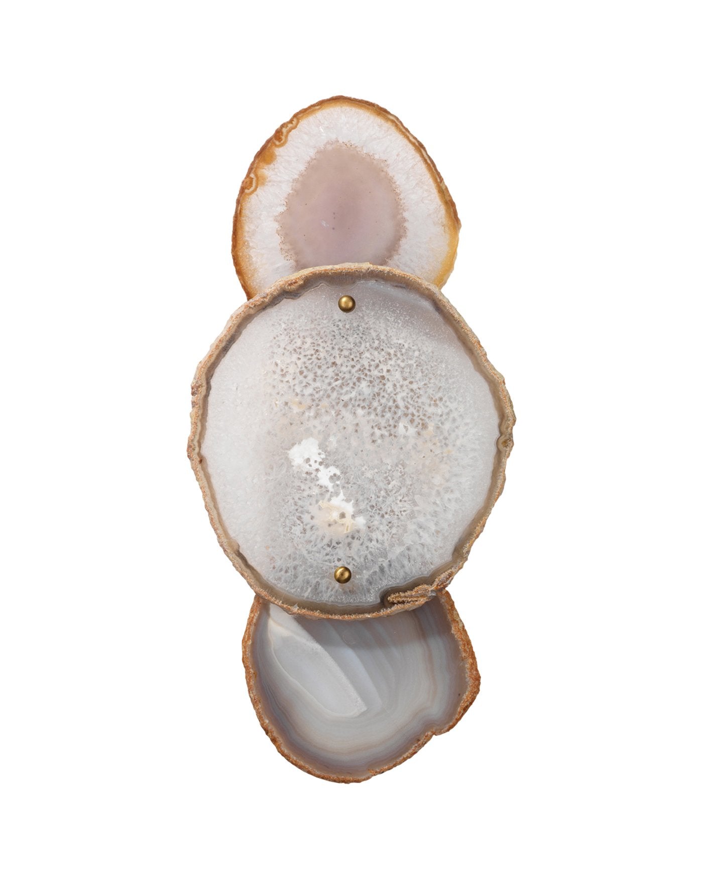 Jamie Young Trinity Wall Sconce In Pale Lavender Agate