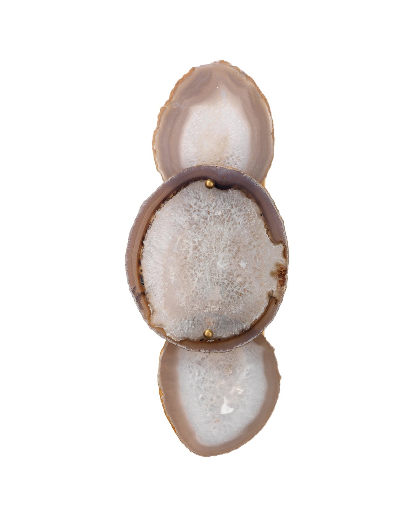 Jamie Young Trinity Wall Sconce In Pale Lavender Agate