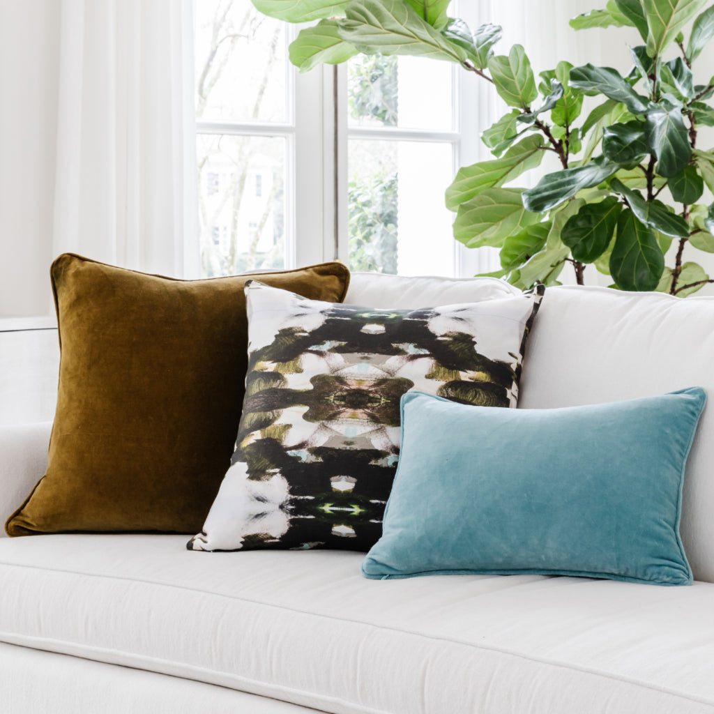 Zanzibar Cotton Linen Pillow by Laura Park