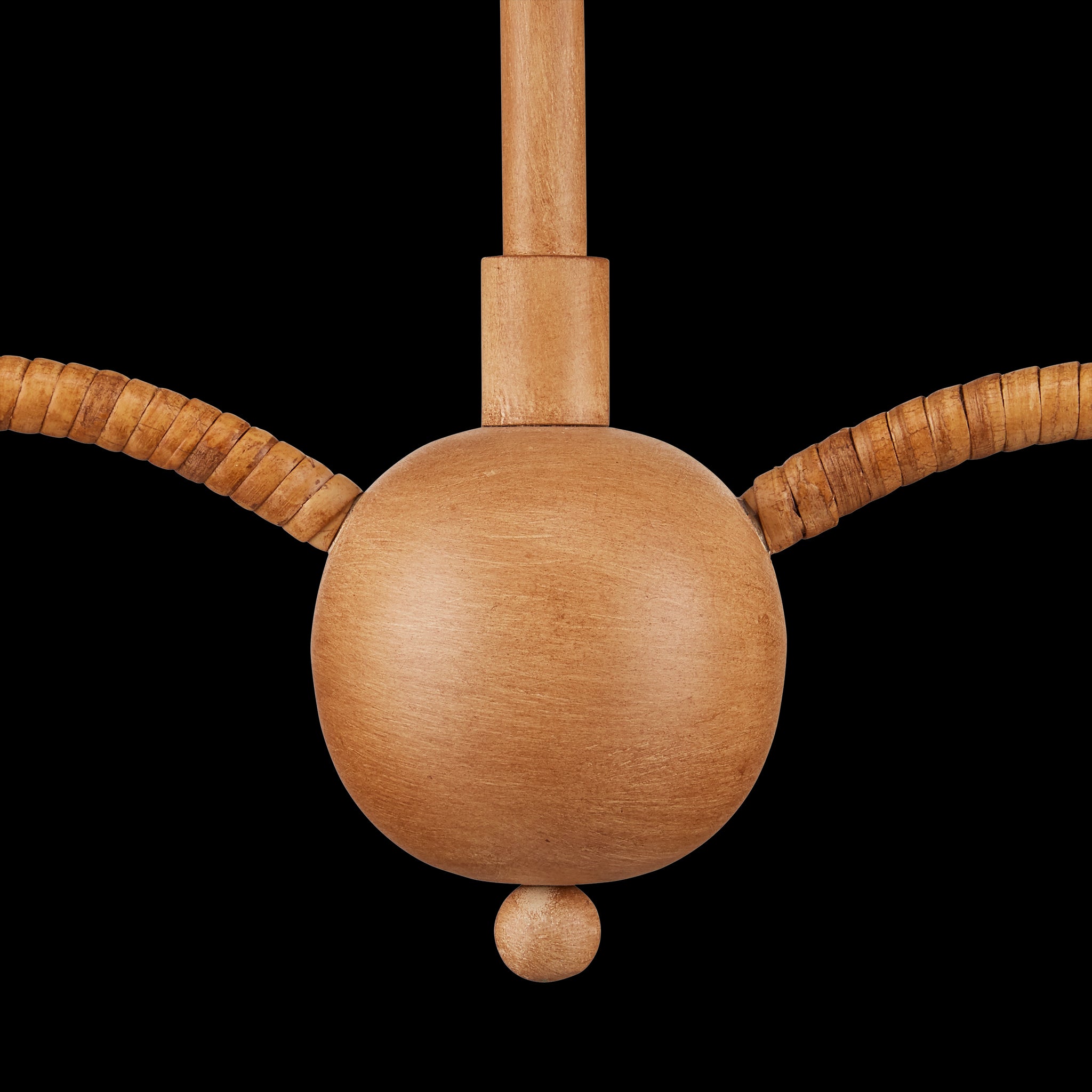 Currey & Company Saxon 43.25" Rattan 2 Light Linear Chandelier