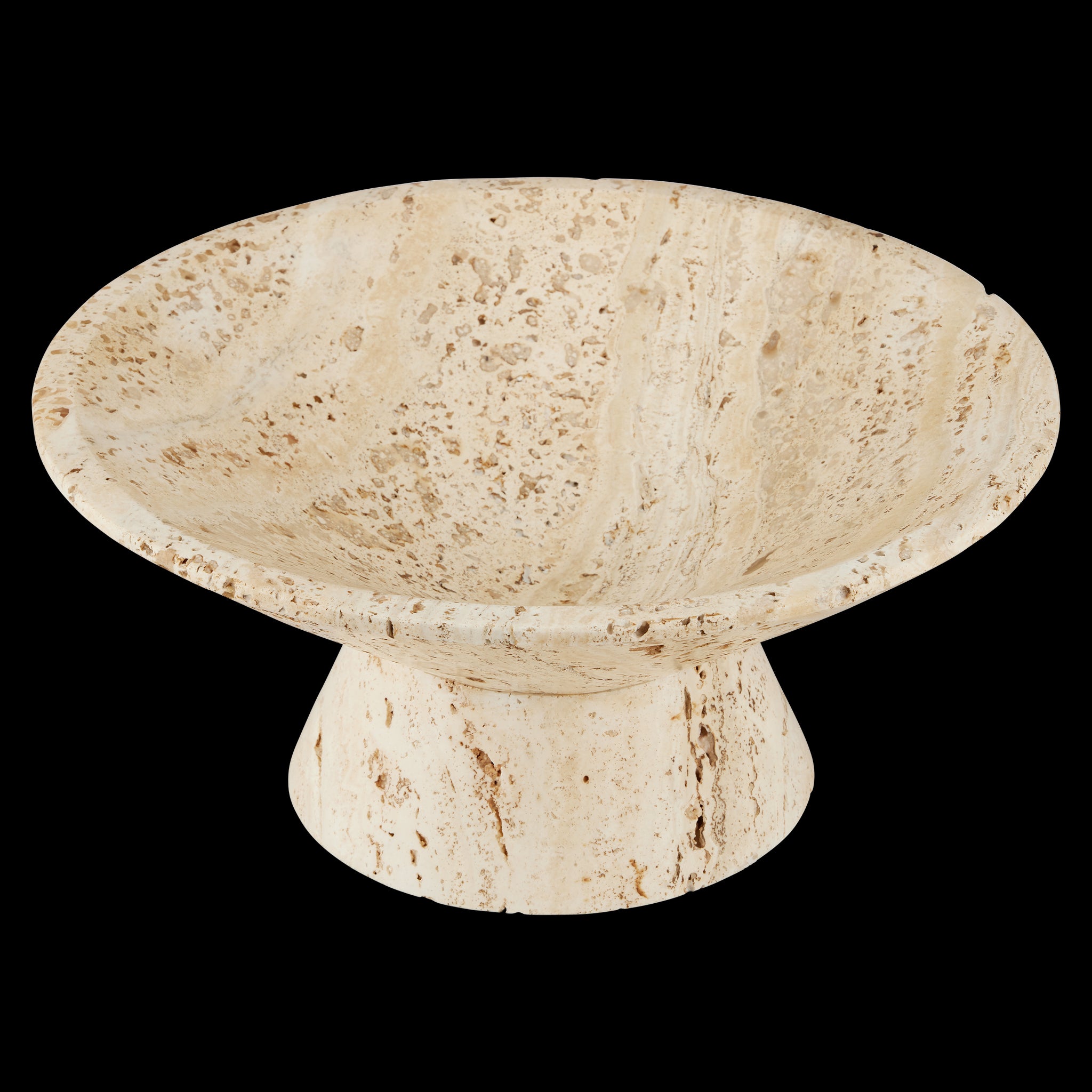 Currey & Company 9.5" Lubo Travertine Small Bowl