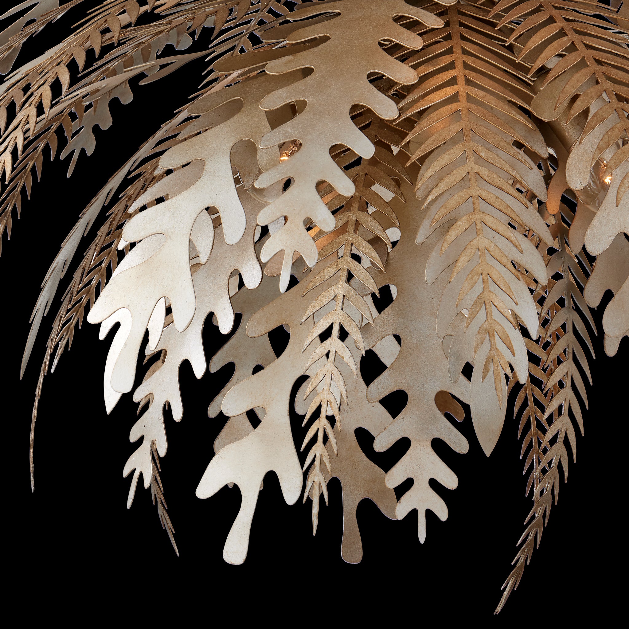 Currey & Company Abyssinia 34" Contemporary Silver 12 Light Chandelier