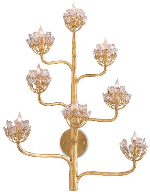Currey and Company - Agave Americana Gold Wall Sconce