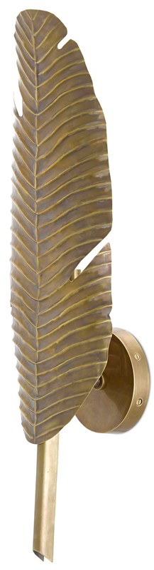 Currey & Company Tropical Leaf Wall Sconce