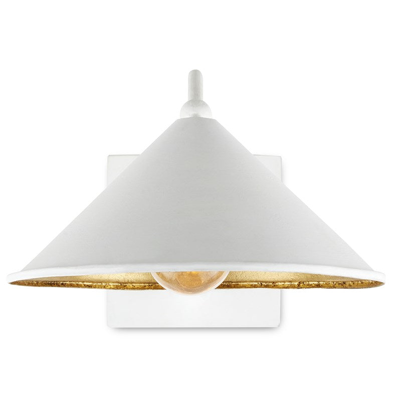 Currey And Company Serpa Single Swing Arm White Wall Sconce
