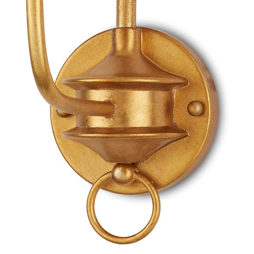 Currey And Company Nottaway Gold Wall Sconce