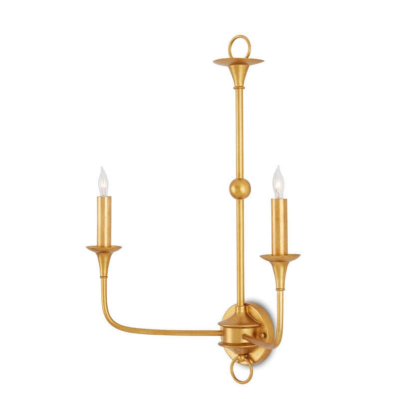 Currey And Company Nottaway Gold Large Wall Sconce