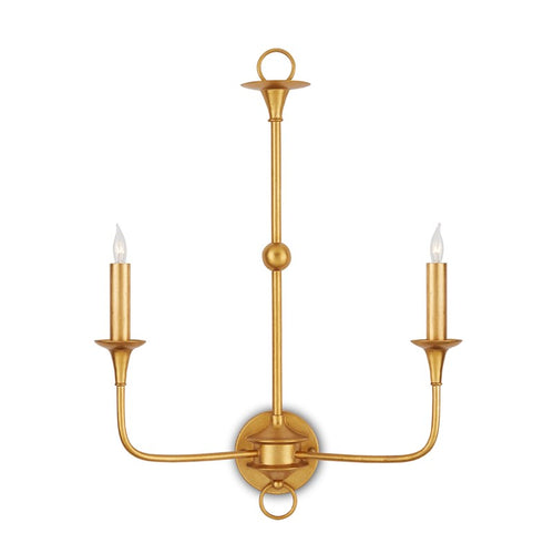 Currey And Company Nottaway Gold Large Wall Sconce