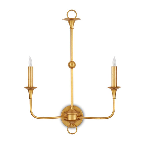 Currey And Company Nottaway Gold Large Wall Sconce