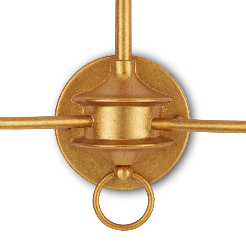 Currey And Company Nottaway Gold Large Wall Sconce