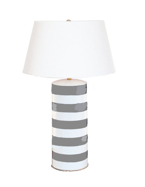 Dana Gibson Striped Stacked Lamp