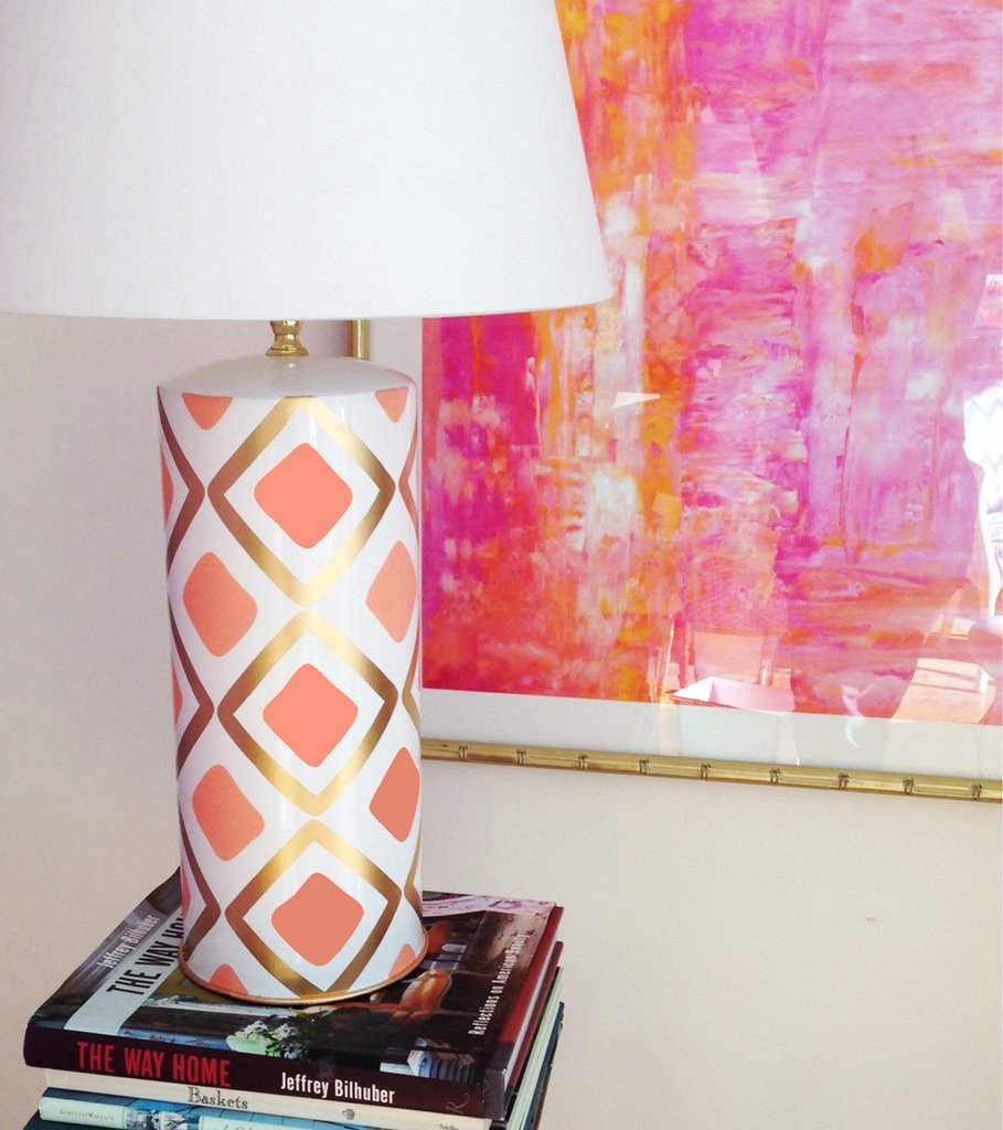 Dana Gibson Haslam Table Lamp in Salmon