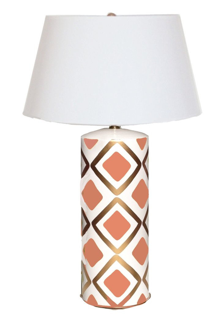 Dana Gibson Haslam Table Lamp in Salmon