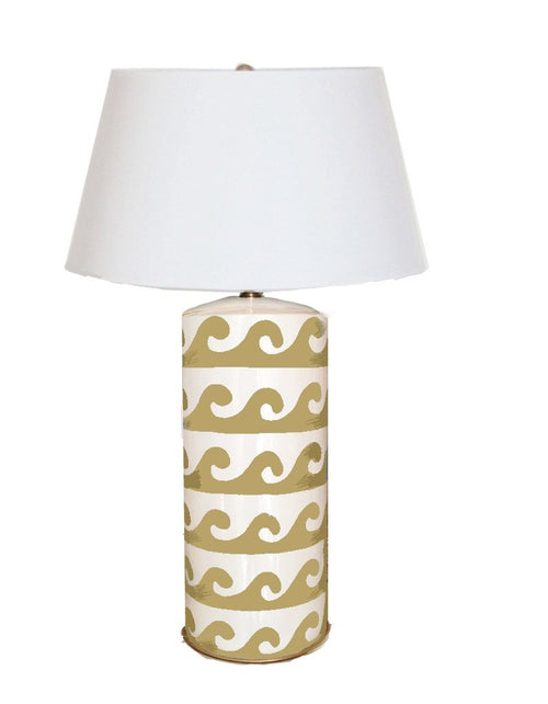 Dana Gibson Wave Lamp in Taupe