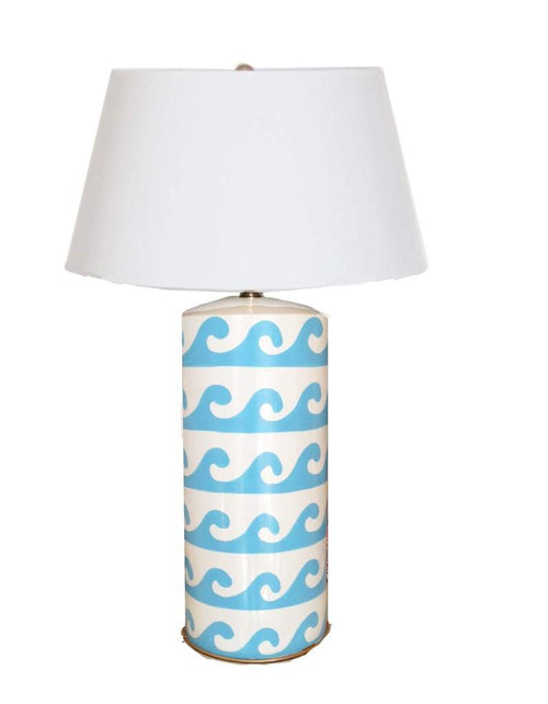 Dana Gibson Wave Lamp in Turquoise