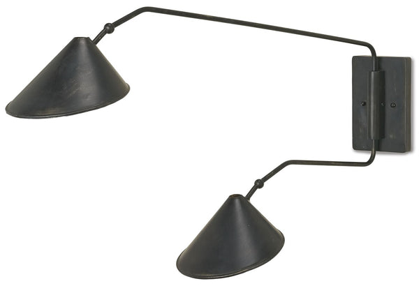 Currey & Company Serpa Double Wall Sconce