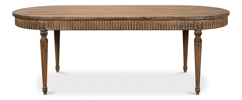 Sarreid French Antique Reproduction Solid Wood Dining Table