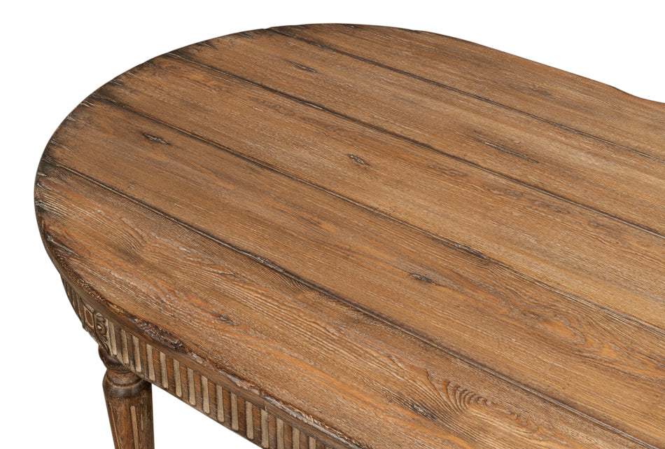 Sarreid French Antique Reproduction Solid Wood Dining Table