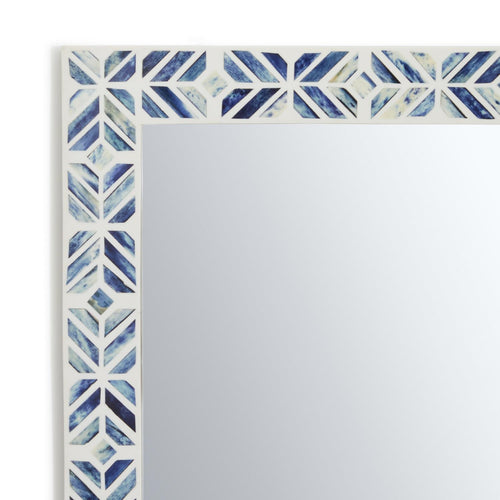 Azure Mosaic Wall Mirror