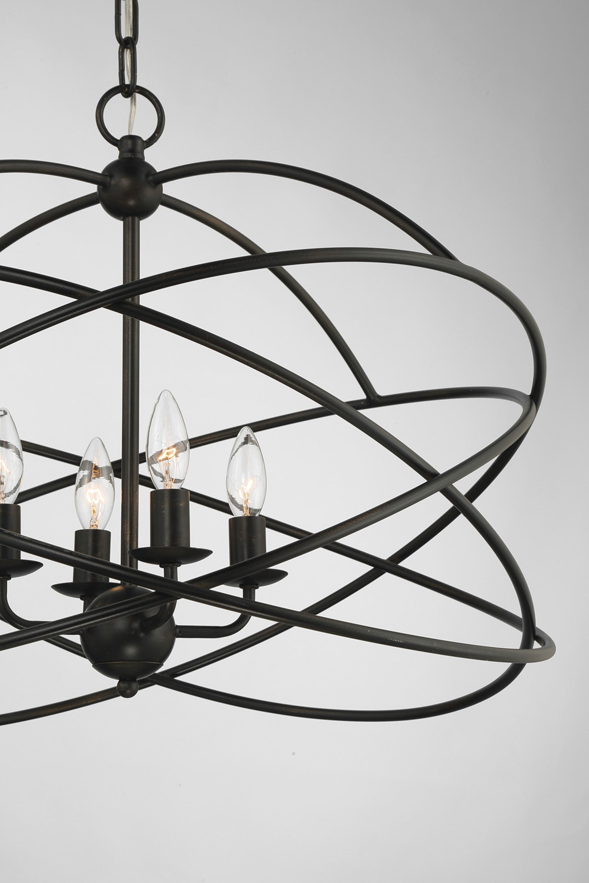 Lumanity Anson 4 Light Contemporary Statement Chandelier
