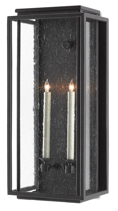 Wright Medium Outdoor Wall Sconce by Currey and Company