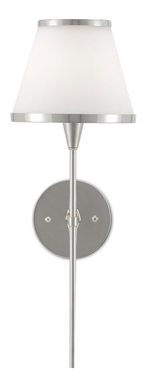 Currey And Company Brimsley Nickel Wall Sconce