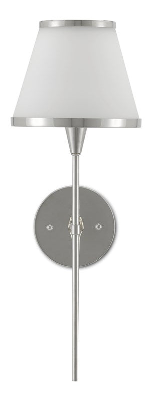 Currey And Company Brimsley Nickel Wall Sconce