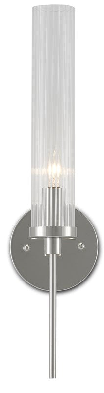 Currey And Company Bellings Nickel Wall Sconce