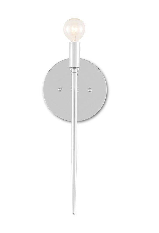 Currey And Company Bel Canto Nickel Wall Socnce