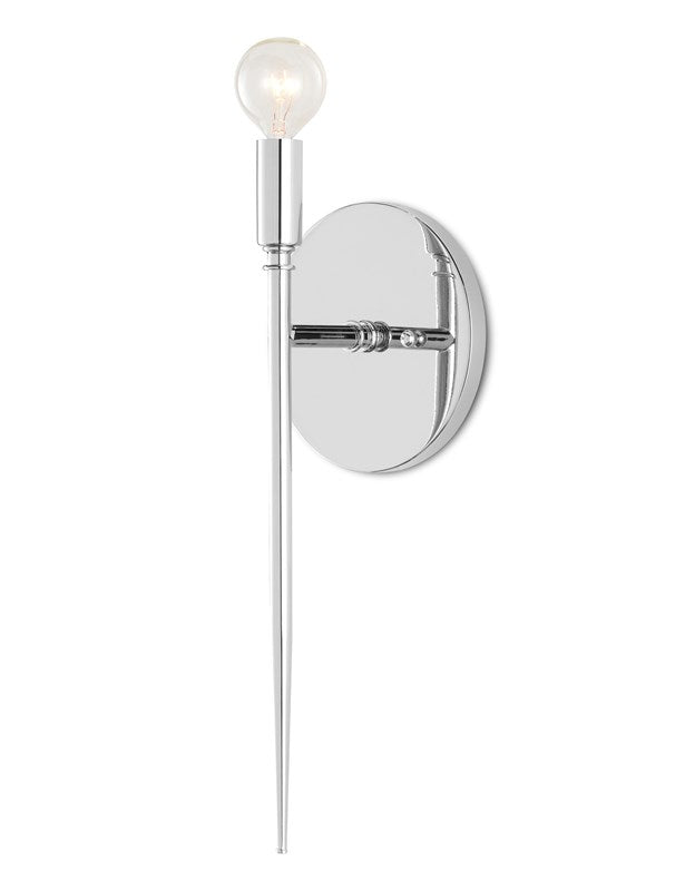 Currey And Company Bel Canto Nickel Wall Socnce