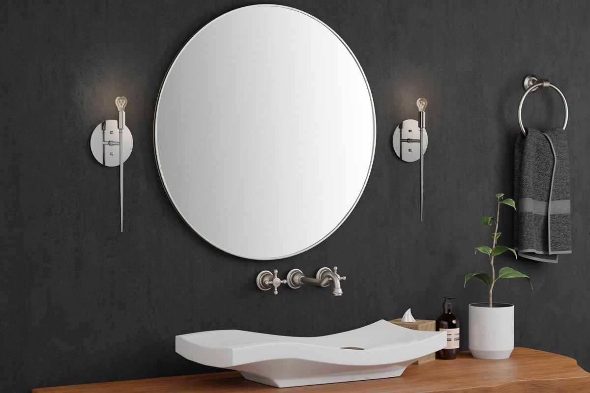 Currey And Company Bel Canto Nickel Wall Socnce