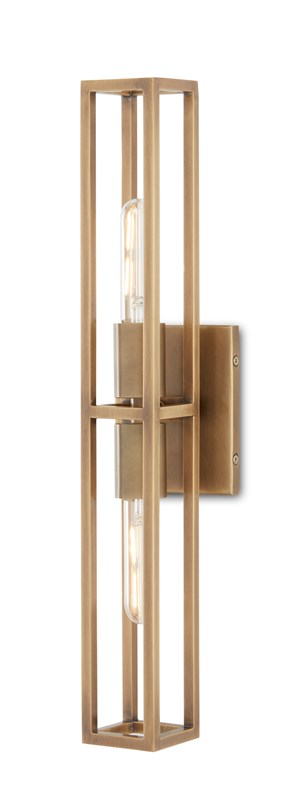 Currey And Company Bergen Brass Wall Sconce