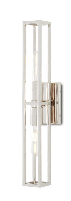 Currey And Company Bergen Nickel Wall Sconce
